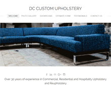 Tablet Screenshot of dccustomupholstery.com
